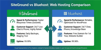 SiteGround vs Bluehost: Which Web Hosting Service Wins in 2025?